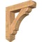 Ekena Millwork Olympic Arts and Crafts Smooth Bracket w/ Offset Brace, Western Red Cedar, 7 1/2"W x 34"D x 34"H BKT0806X34X34OLY03SWR - alternate 1